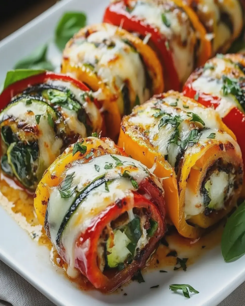Rollos de Verduras al Horno con Queso First Image First Image
