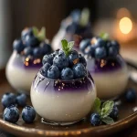 Bolas Cremosas de Mascarpone y Arándanos con Glaseado Brillante First Image First Image