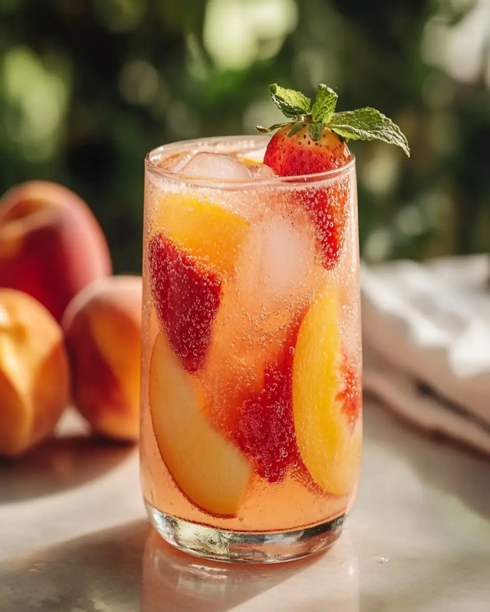 Limonada Refrescante de Durazno y Fresa First Image First Image