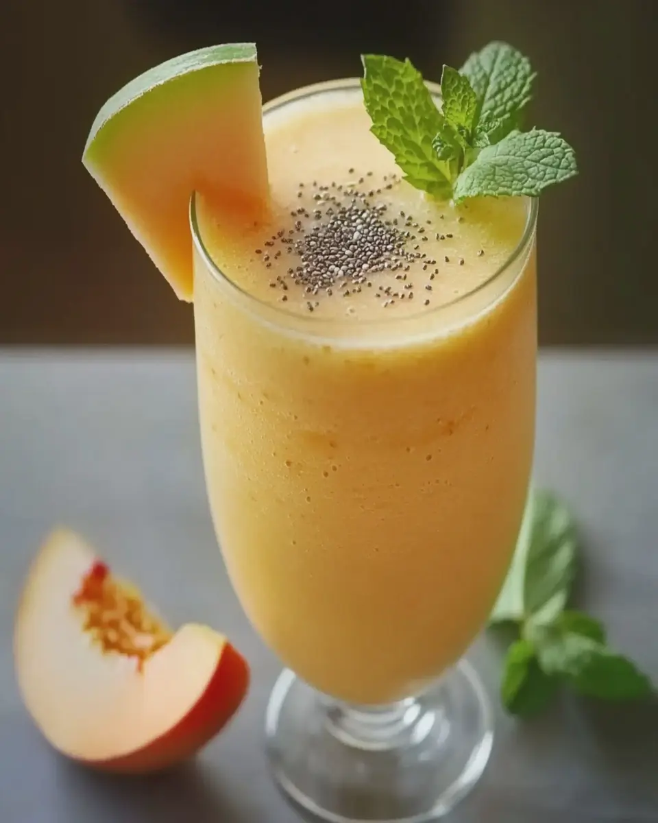 Smoothie de Melón y Durazno First Image First Image