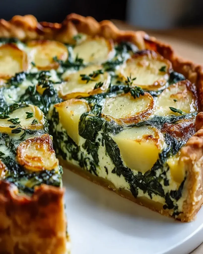 Quiche de Espinacas y Papas con Queso First Image First Image