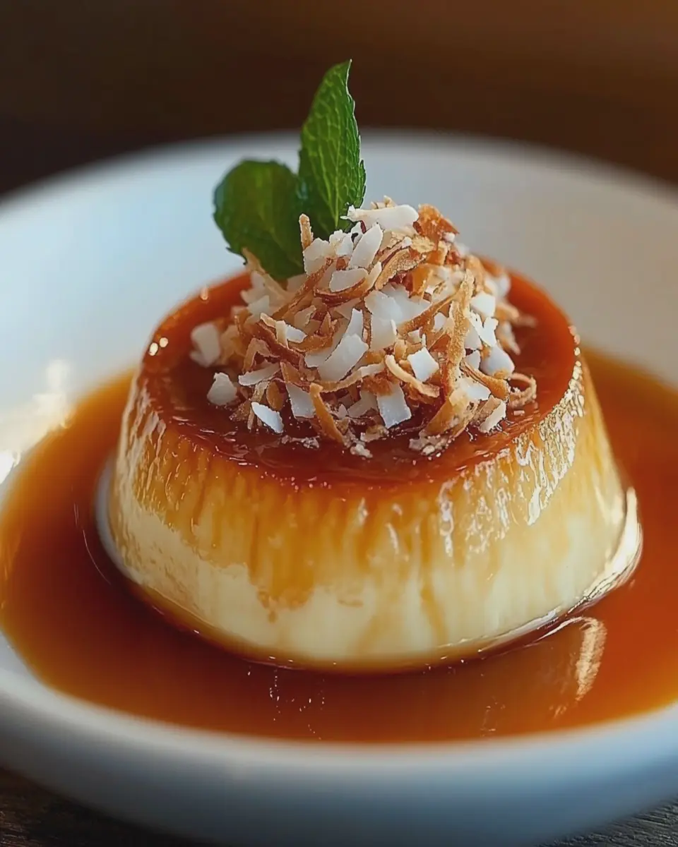 Flan de Coco y Caramelo First Image First Image
