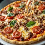 Pizza de Carne al Horno First Image First Image