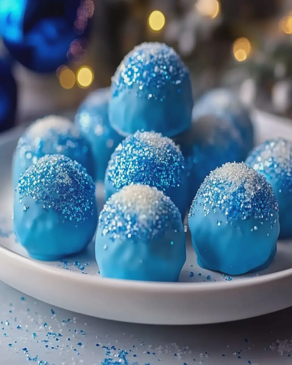 Trufas Navideñas Azules First Image First Image
