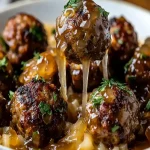 Boulettes de Carne con Cebolla Francesa y Salsa Sabrosa First Image First Image