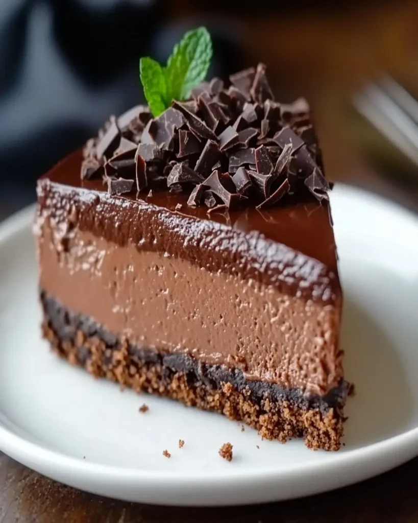 Cheesecake de Chocolate Sin Hornear First Image First Image