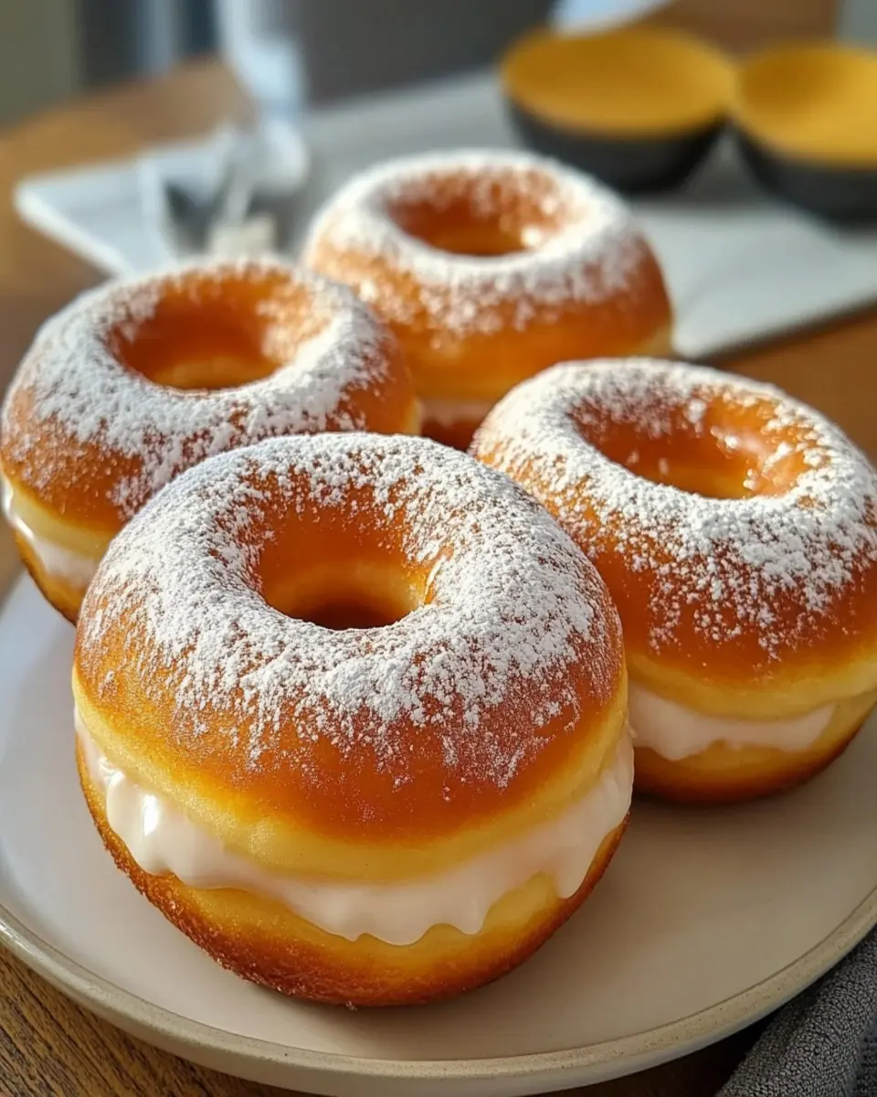Donut de Crema de Leche Coreana First Image First Image