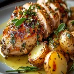 Pollo al Ajo con Hierbas y Papas Baby Crujientes First Image First Image