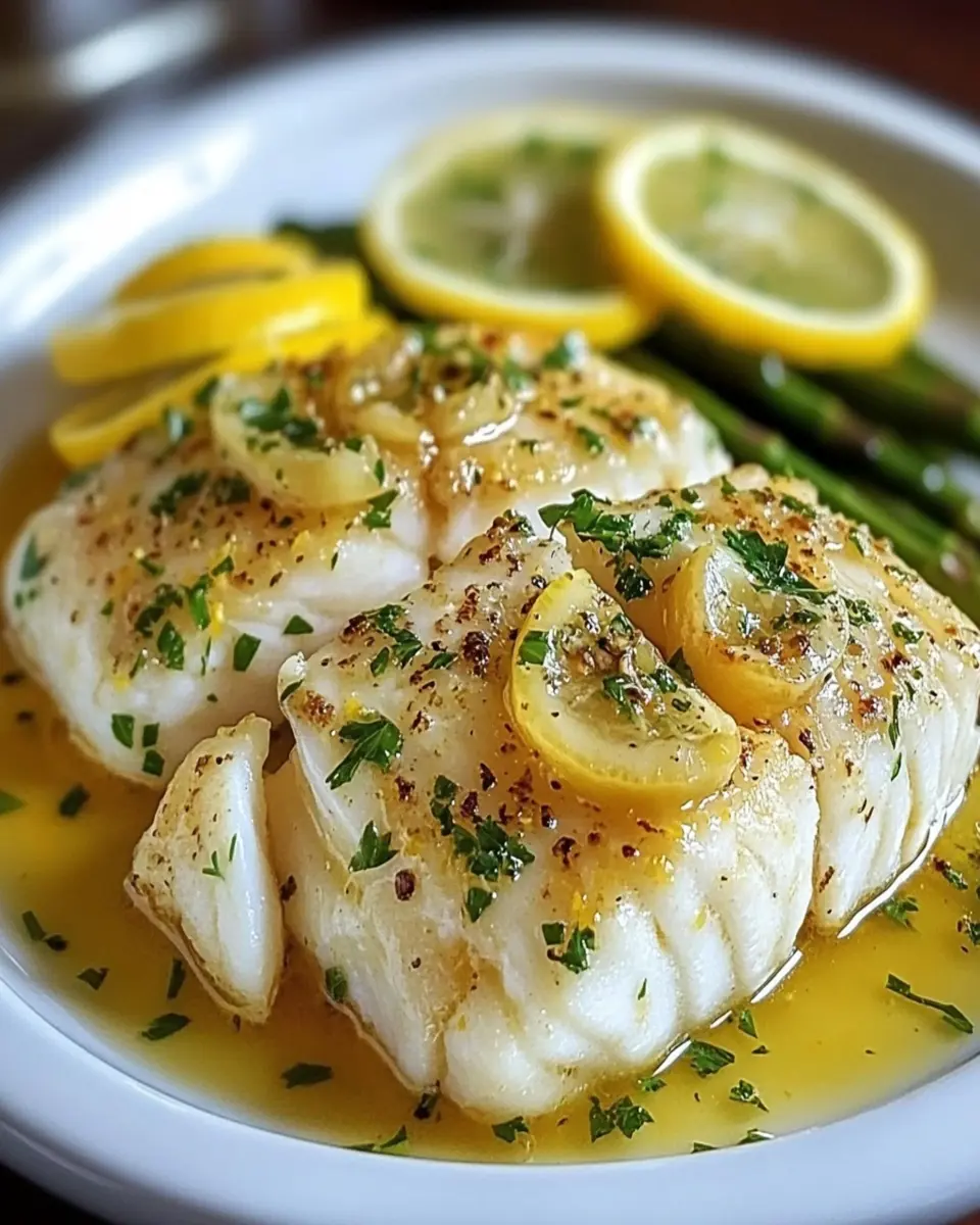 Bacalao al Horno con Limón y Ajo en Salsa de Mantequilla First Image First Image
