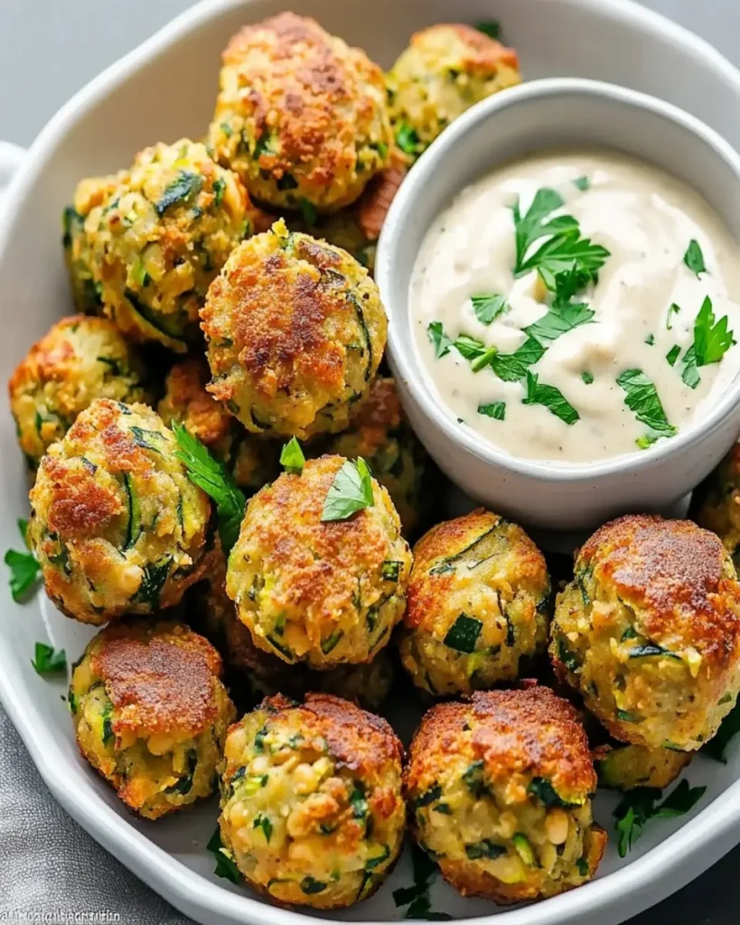 Boulettes de Garbanzos y Calabacín: Crujientes y Suaves al Horno First Image First Image