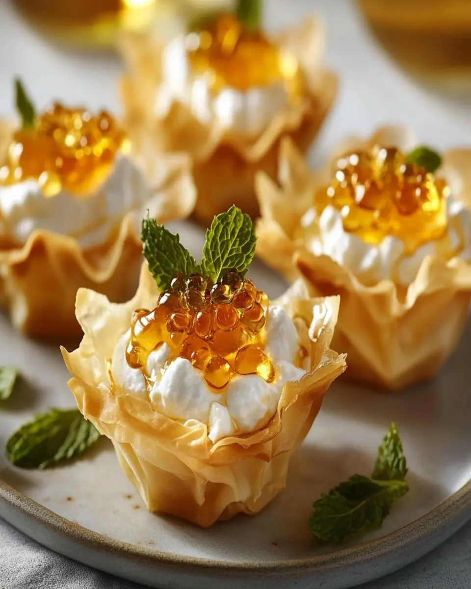 Copa de Ricotta con Miel en Masa Phyllo First Image First Image