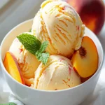 Helado de Durazno Cremoso con Esencia de Vainilla First Image First Image