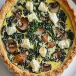 Quiche de Espinacas, Champiñones y Feta First Image First Image
