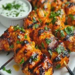 Brochetas de Pollo al Estilo Buffalo con Salsa Ranch First Image First Image