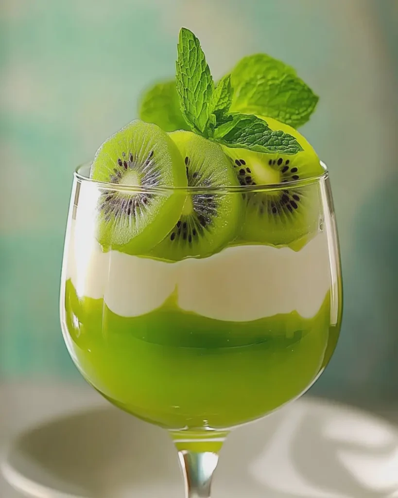 Parfait de Gelatina de Kiwi y Crema First Image First Image
