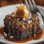 Brownie de Chocolate y Caramelo en Sartén First Image First Image