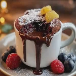 Mug Cake de Chocolate Fondant en 3 Minutos First Image First Image