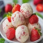 Bolas de Proteína de Cheesecake de Fresa First Image First Image