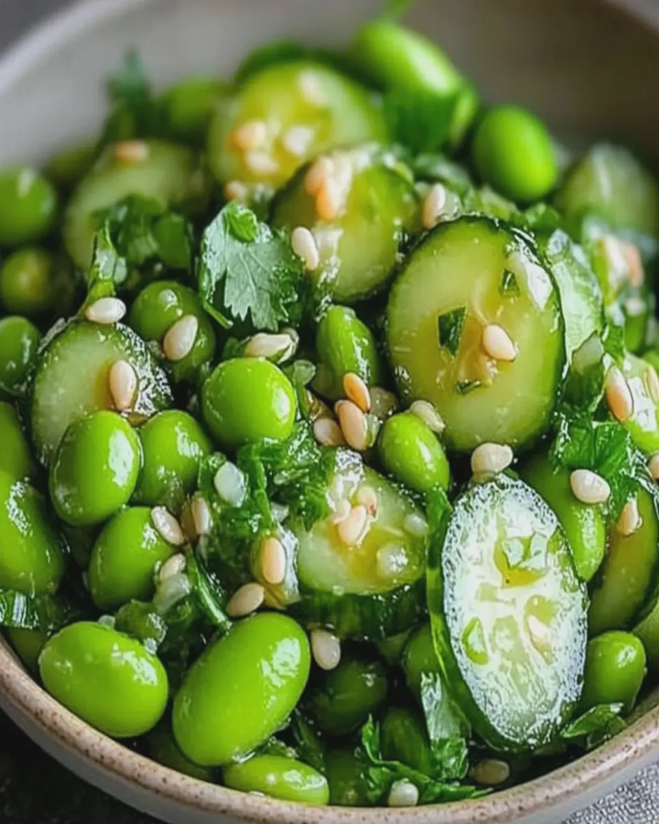Ensalada Crujiente de Pepino y Edamame First Image First Image