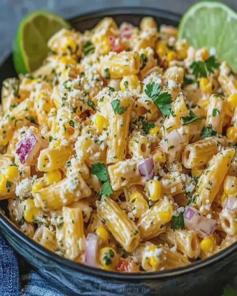 Ensalada de Pasta Elote Cremosa y Proteica First Image First Image