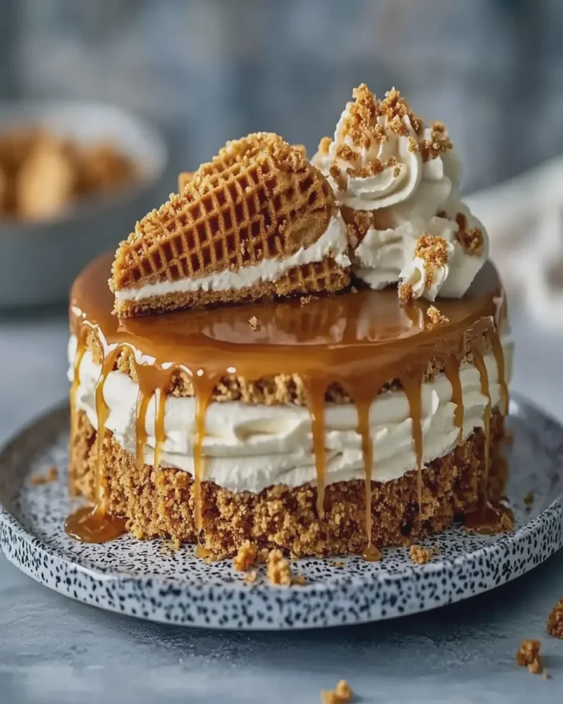 Tarta Helada de Stroopwafel con Crema First Image First Image