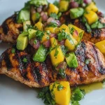 Pollo a la Parrilla con Salsa de Mango y Aguacate First Image First Image