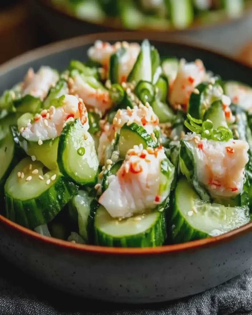 Ensalada Refrescante de Pepino al Estilo California Roll First Image First Image