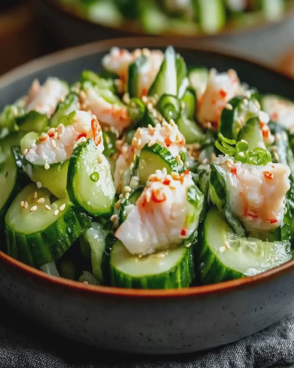 Ensalada Refrescante de Pepino al Estilo California Roll First Image First Image