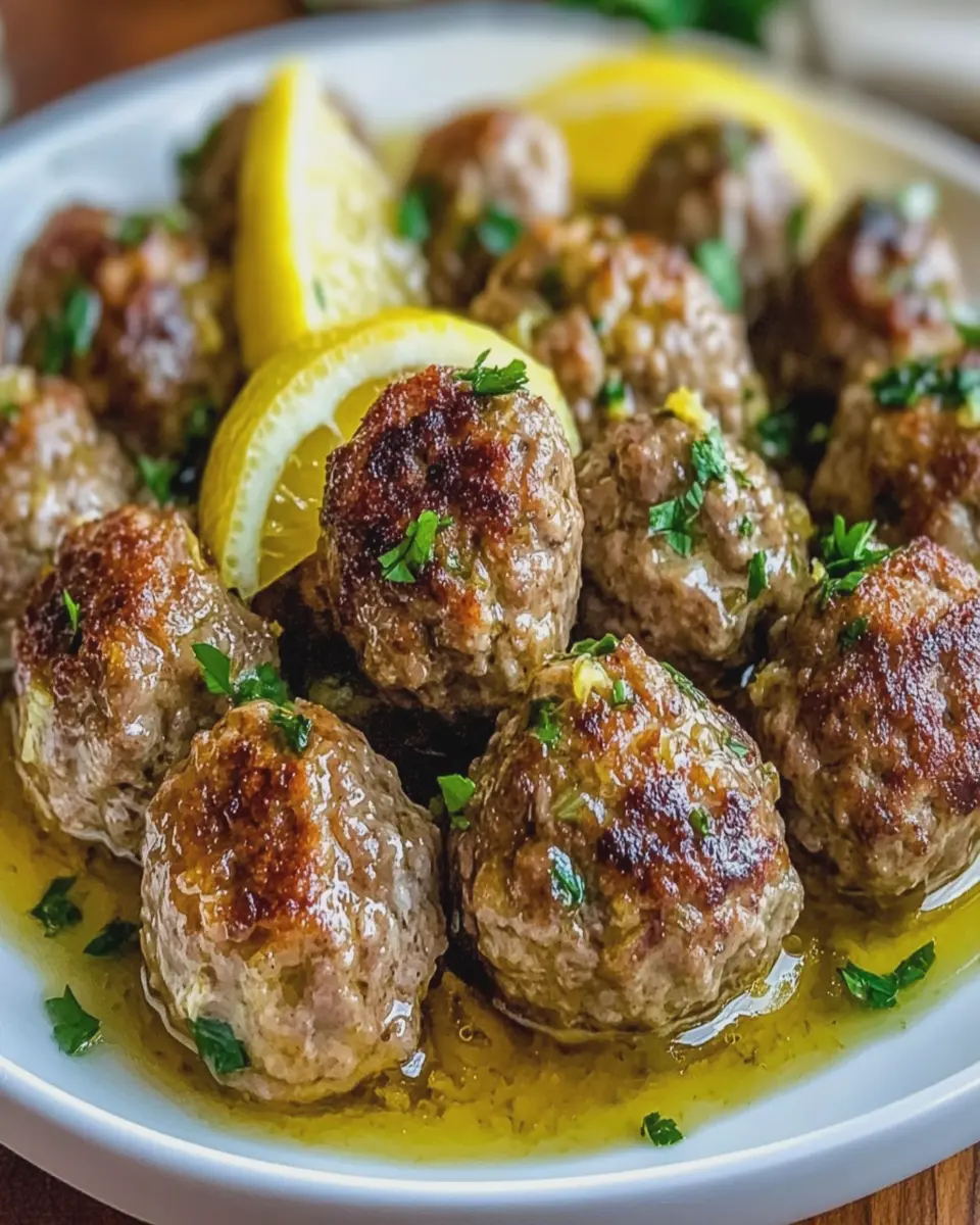 Albóndigas Griegas en Salsa de Limón para Noches Acogedoras First Image First Image