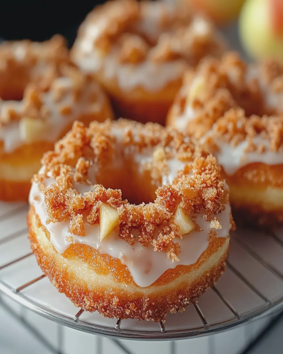 Donuts de manzana con crumble al horno First Image First Image