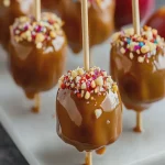 Mini Paletas de Manzana Caramelizadas First Image First Image