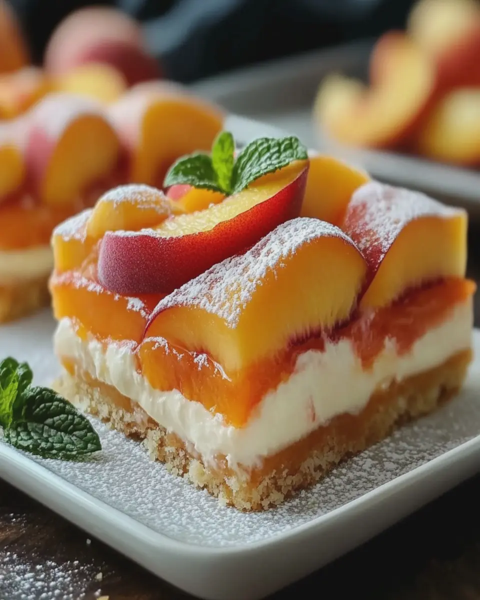 Delicias de Durazno y Crema en Barras First Image First Image