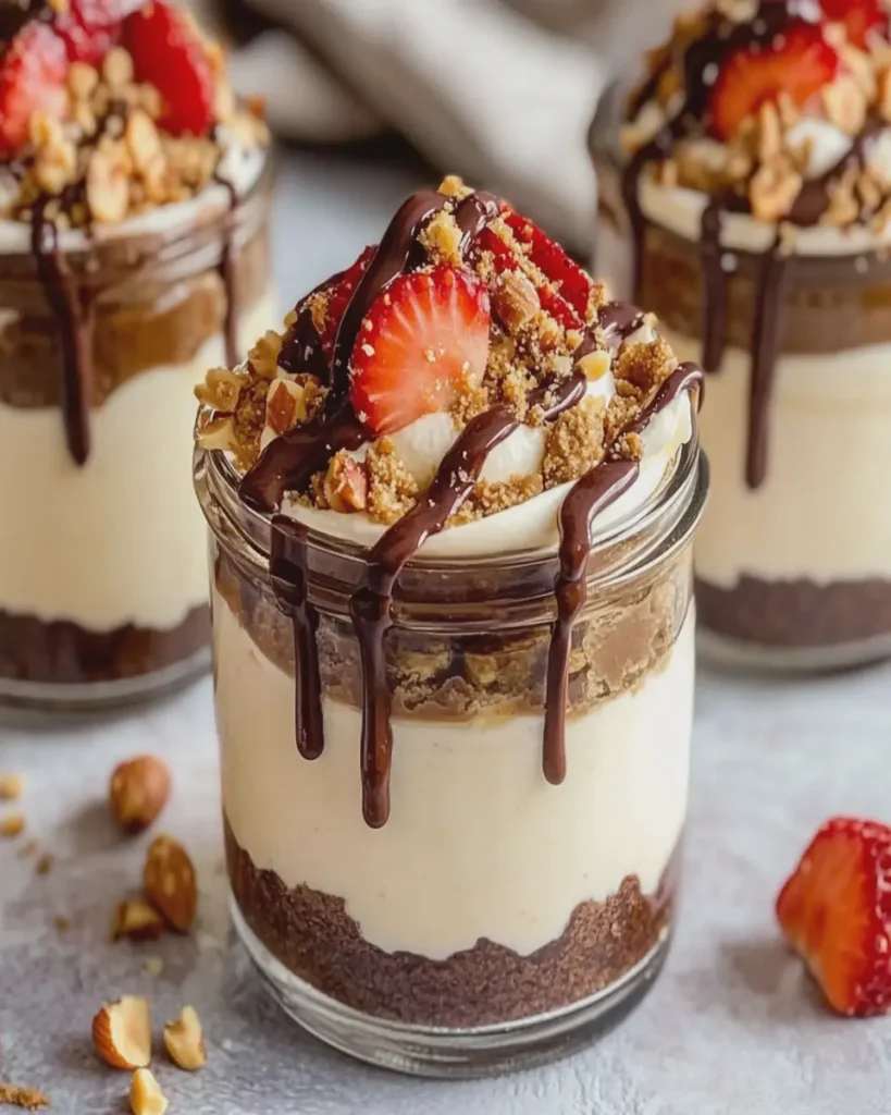 Cheesecake de Mantequilla de Cacahuate en Tarros First Image First Image