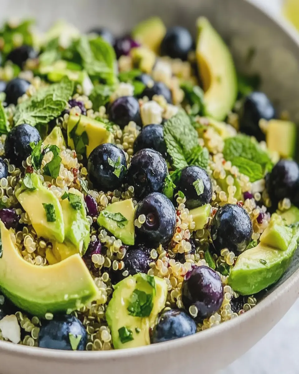 Ensalada de Quinoa con Aguacate y Arándanos First Image First Image
