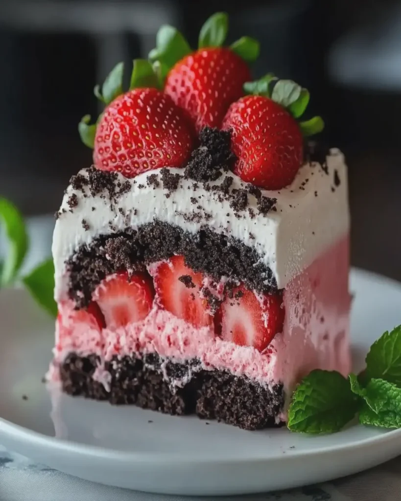 Pastel de Fresa con Crumble de Oreo First Image First Image
