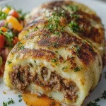 Pancakes de Patata Rellena de Carne y Queso First Image First Image