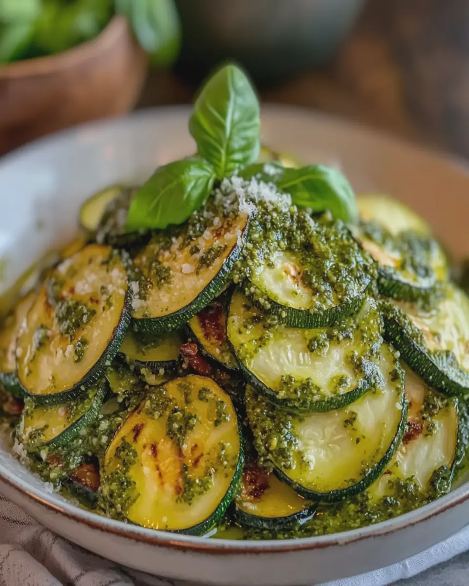 Salteado de Calabacines con Pesto Casero First Image First Image