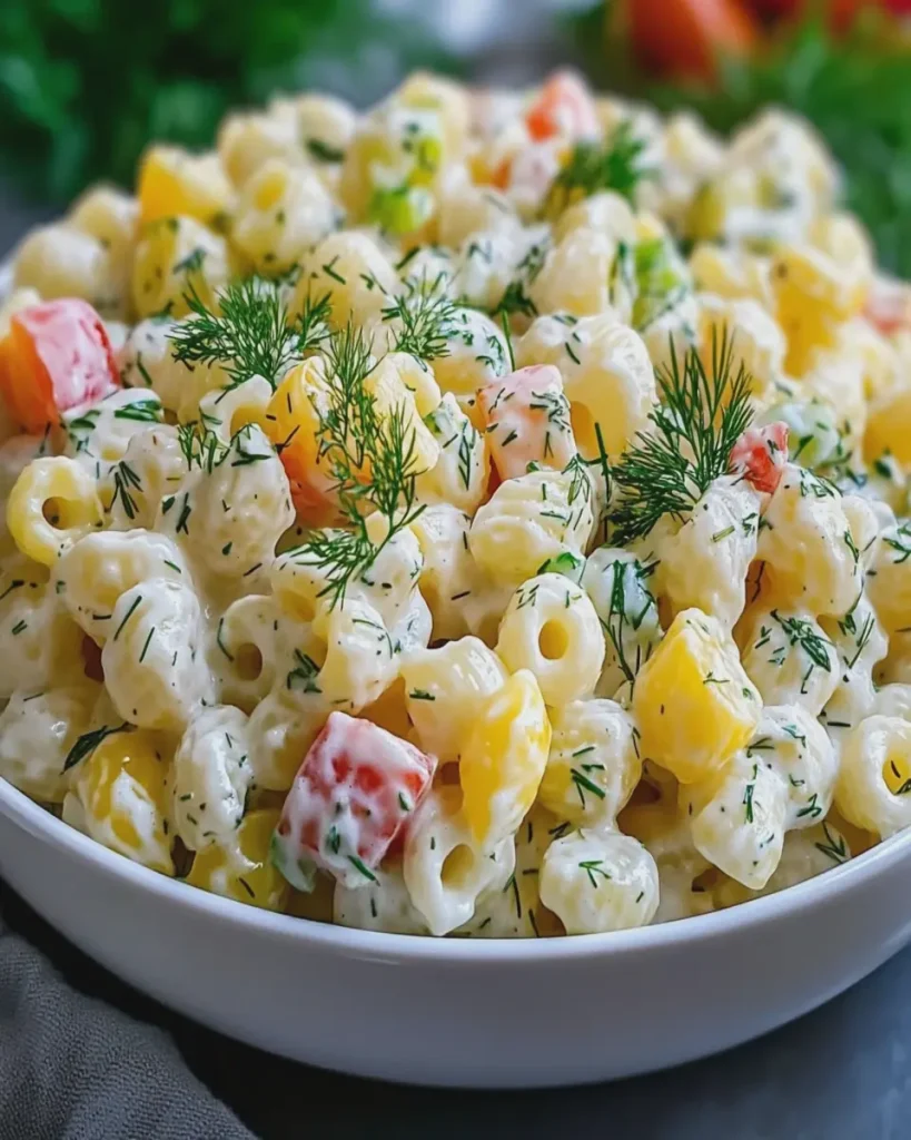 Ensalada Cremosa de Papas y Macarrones con Eneldo First Image First Image