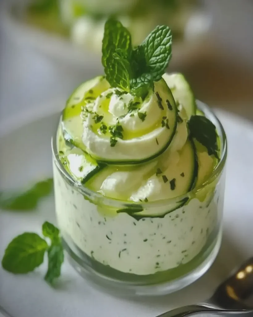 Mousse de Calabacín Fresco con Queso Crema y Menta First Image First Image