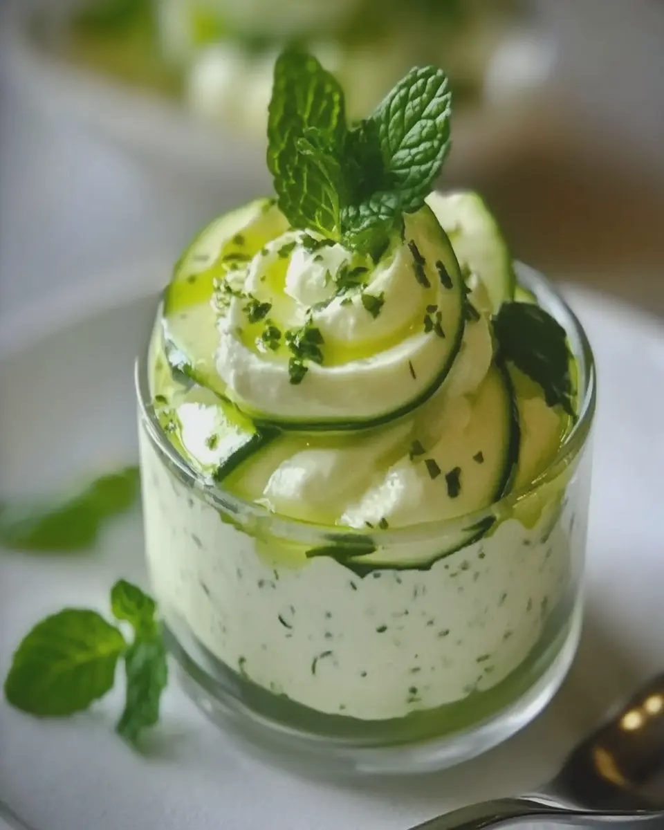 Mousse de Calabacín Fresco con Queso Crema y Menta First Image First Image