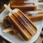 Popsicles de café, crema y jarabe de arce First Image First Image