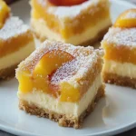 Barras de Cheesecake de Durazno First Image First Image