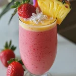 Batido Tropical de Fresa y Piña First Image First Image