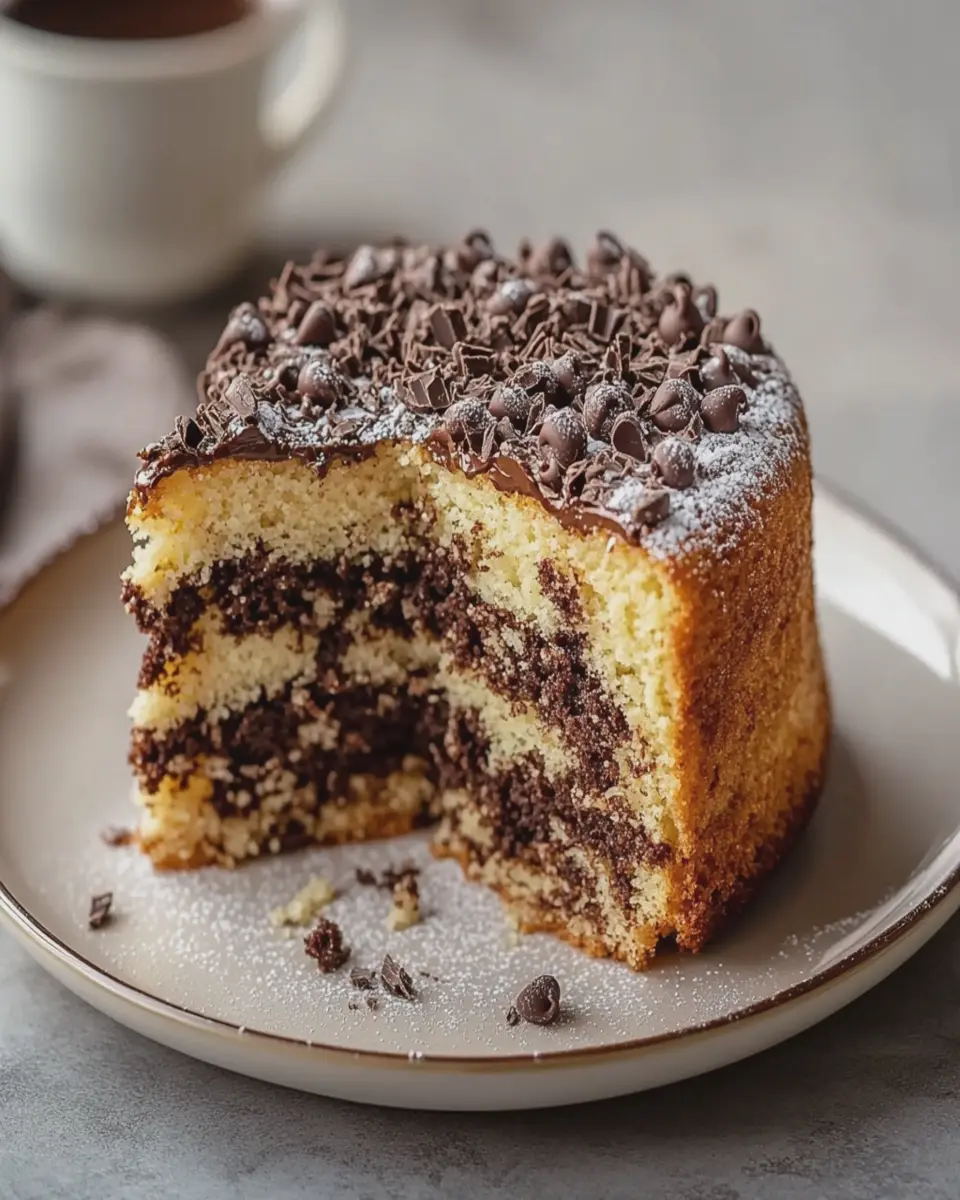 Pastel de Café con Chispas de Chocolate First Image First Image