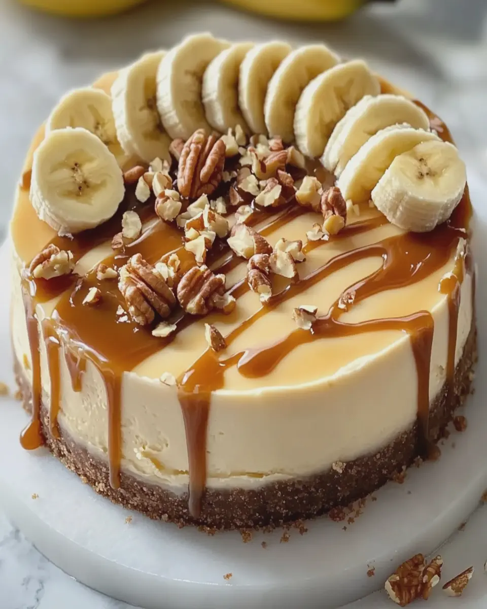Tarta de Queso de Plátano Caramelizado con Nueces First Image First Image