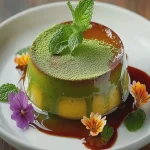 Flan Matcha Chocolate Cremoso y Saludable que Encanta First Image First Image