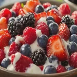 Ensalada de Cheesecake de Frutas del Verano First Image First Image