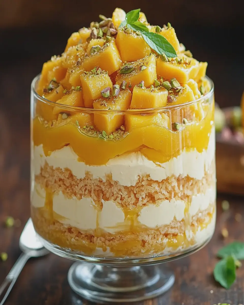 Trifle de Kunafa con Crema de Mango First Image First Image